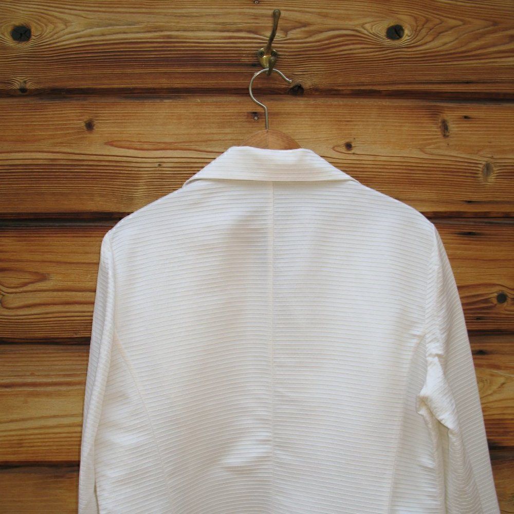 NWOT Cream Textured Wool Blend Jacket Shacket - Picture 7 of 8